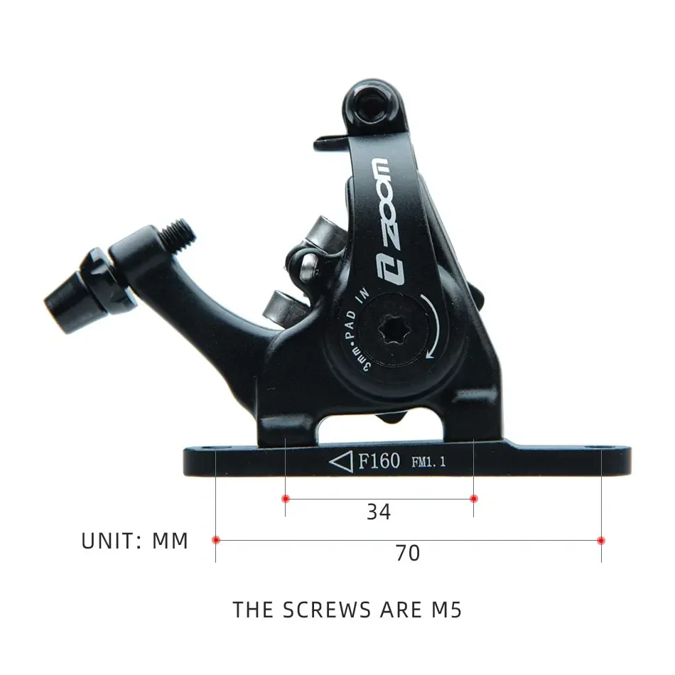 Zoom hb700 Bicycle brake Road bike mechanical brakes Mechanical caliper Double piston bilateral drive MD-C550 trp 140 160