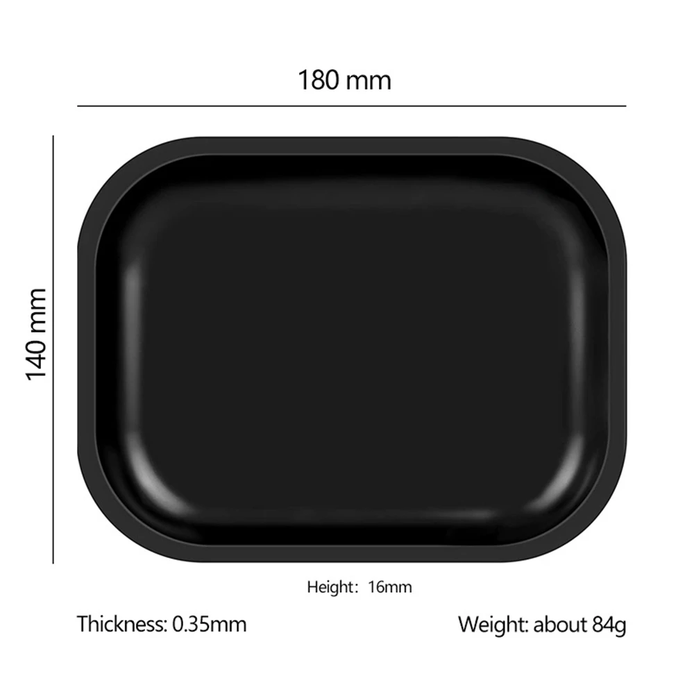 Metal Rolling Tray Plate Ashtray Tobacco 180*140MM Cigarette Tray Animated Cigarette Tray 7.1x4.7Inch Storage Tray Lucky Tree