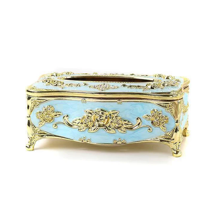 European Tissue Box, High-End Hotel Restaurant Napkin Extraction Box, Kitchen and Living Room Tabletop Tissue Storage Box