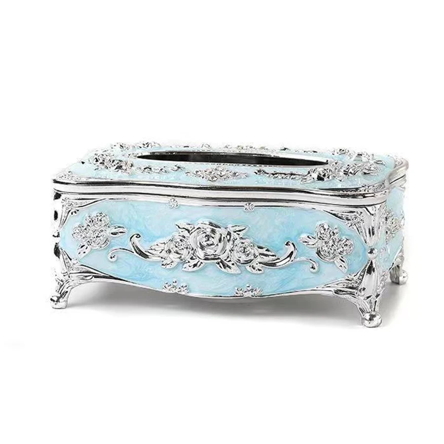 European Tissue Box, High-End Hotel Restaurant Napkin Extraction Box, Kitchen and Living Room Tabletop Tissue Storage Box