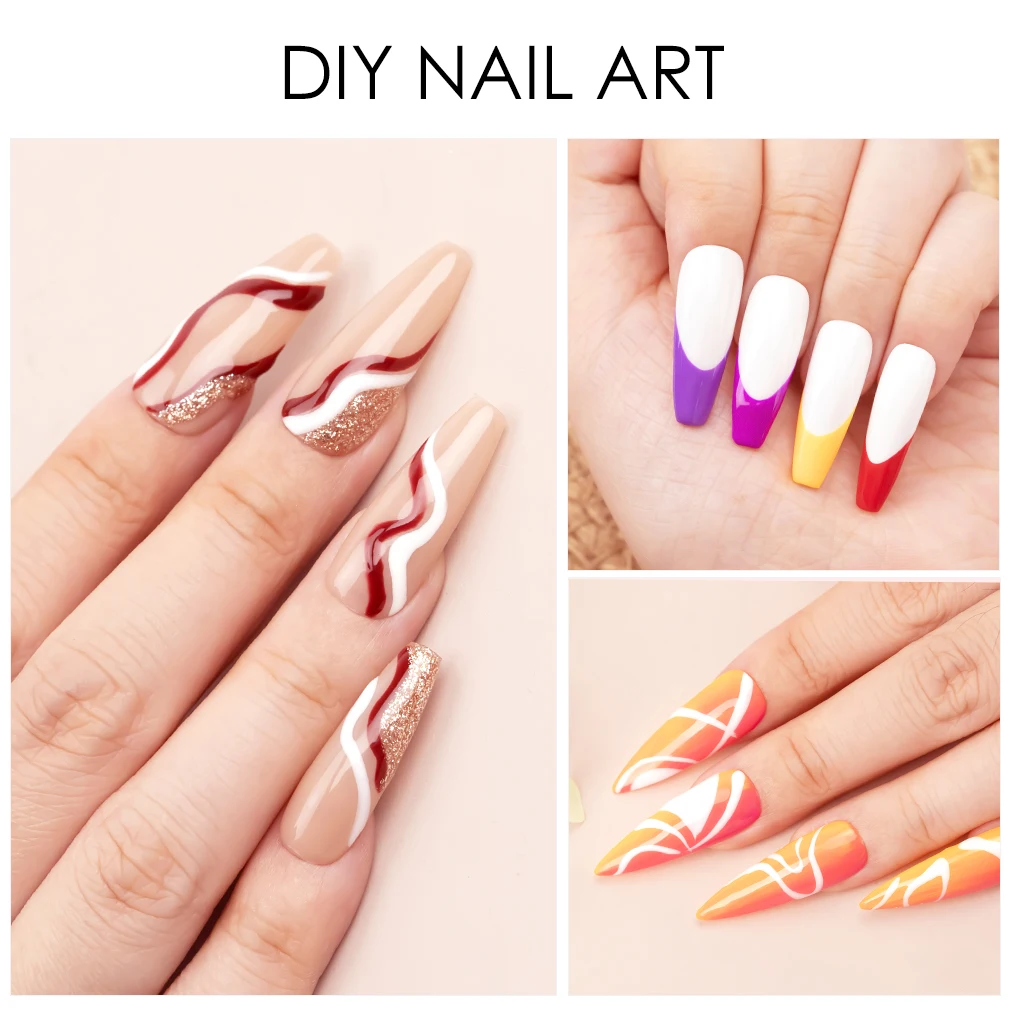 8ml VENALISA Liner Gel White Line French Nail Gel Polish 21 Colors Soak Off UV/LED Painting Gel Beautiful Semi Permanent Varnish