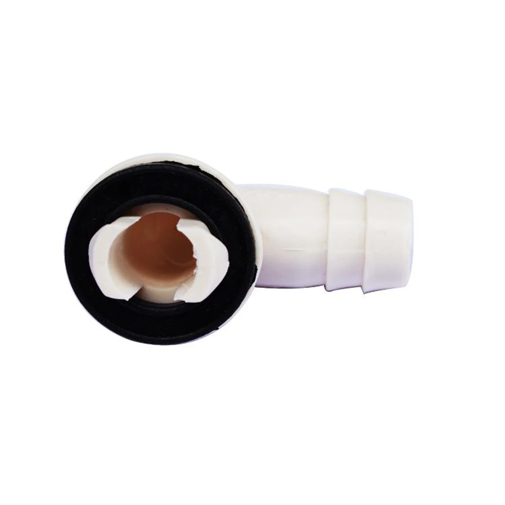 1/4pcs Air Conditioner Drain Connector AC Drain Hose Plastic Elbow Rubber Ring Kit Anti-defomed 1.5cm Diameter Connector