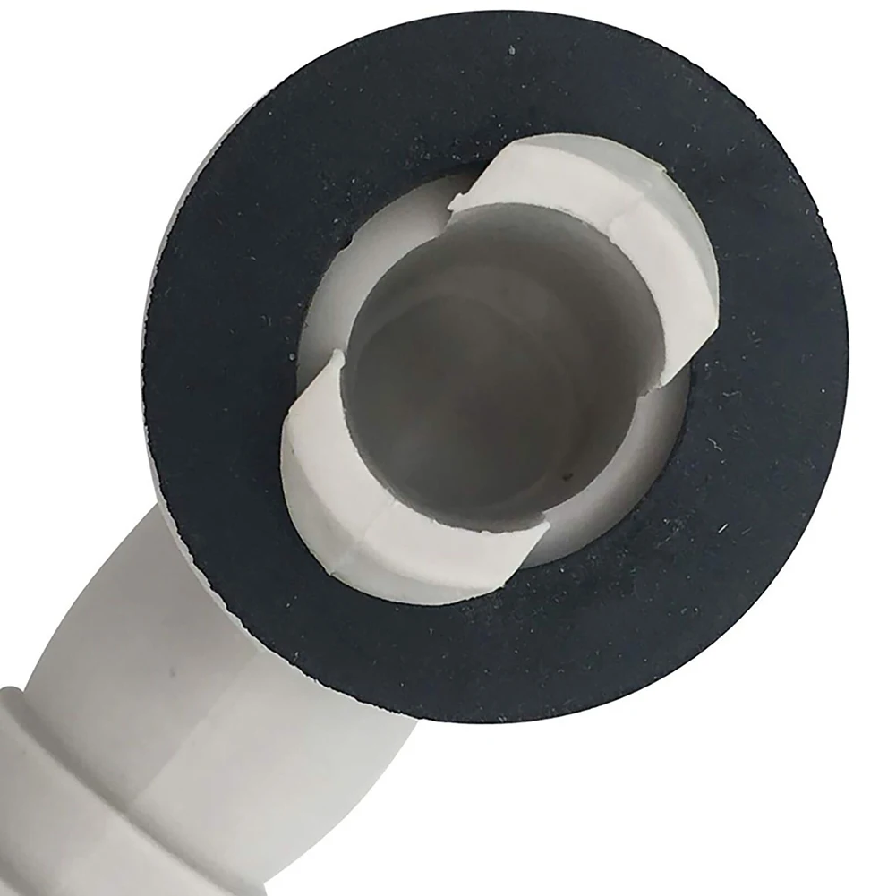 1/4pcs Air Conditioner Drain Connector AC Drain Hose Plastic Elbow Rubber Ring Kit Anti-defomed 1.5cm Diameter Connector