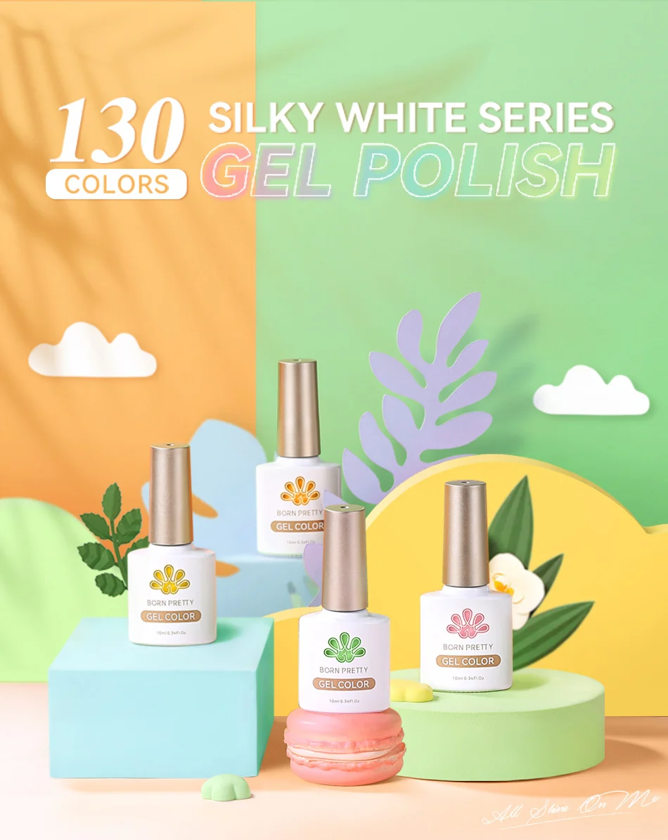 BORN PRETTY Sweet Spring Summer Color Gel Nail Polish 10ml Light Pink Green Yellow Long Lasting Varnis Semi Permanent For Nails