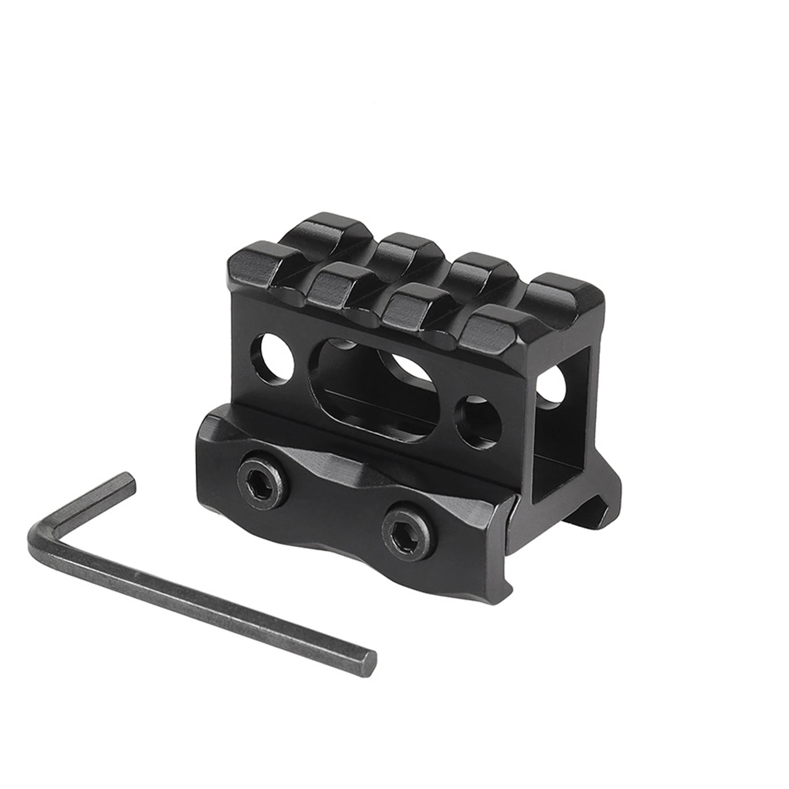 Riser Mount 1" Height Picatinny Short Riser Mount Aluminum Alloy Scope Riser Base Mount 20mm Picatinny Rail