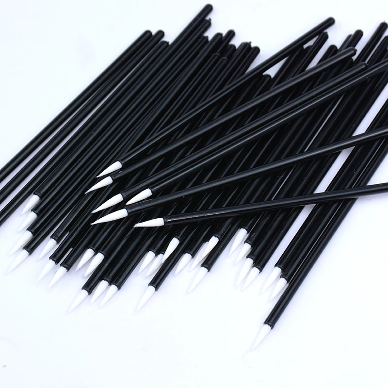 50pcs Disposable Nail Art Brush Eyeliner Eyeline Makeup Tools Manicure Painting Pen Tool Brushes