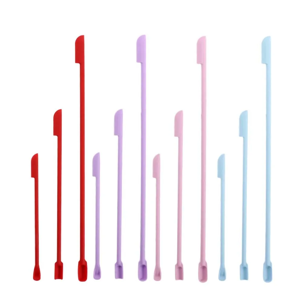 Face Mask Brush Cosmetic Last Drop Scoop Beauty Tools Silicone Spatula Deep Bottle Scraper Cosmetics Spoon Makeup Brushes