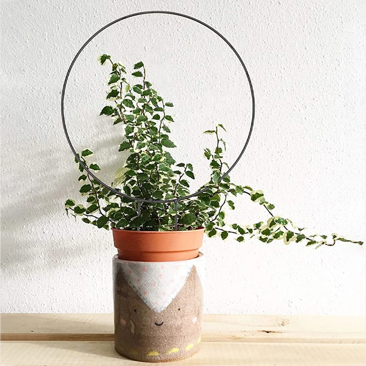 Garden Trellis Plant Iron Climbing Plant Support With Black Rust Proof Coating For Indoor Flower Vine Trellis For Decoration