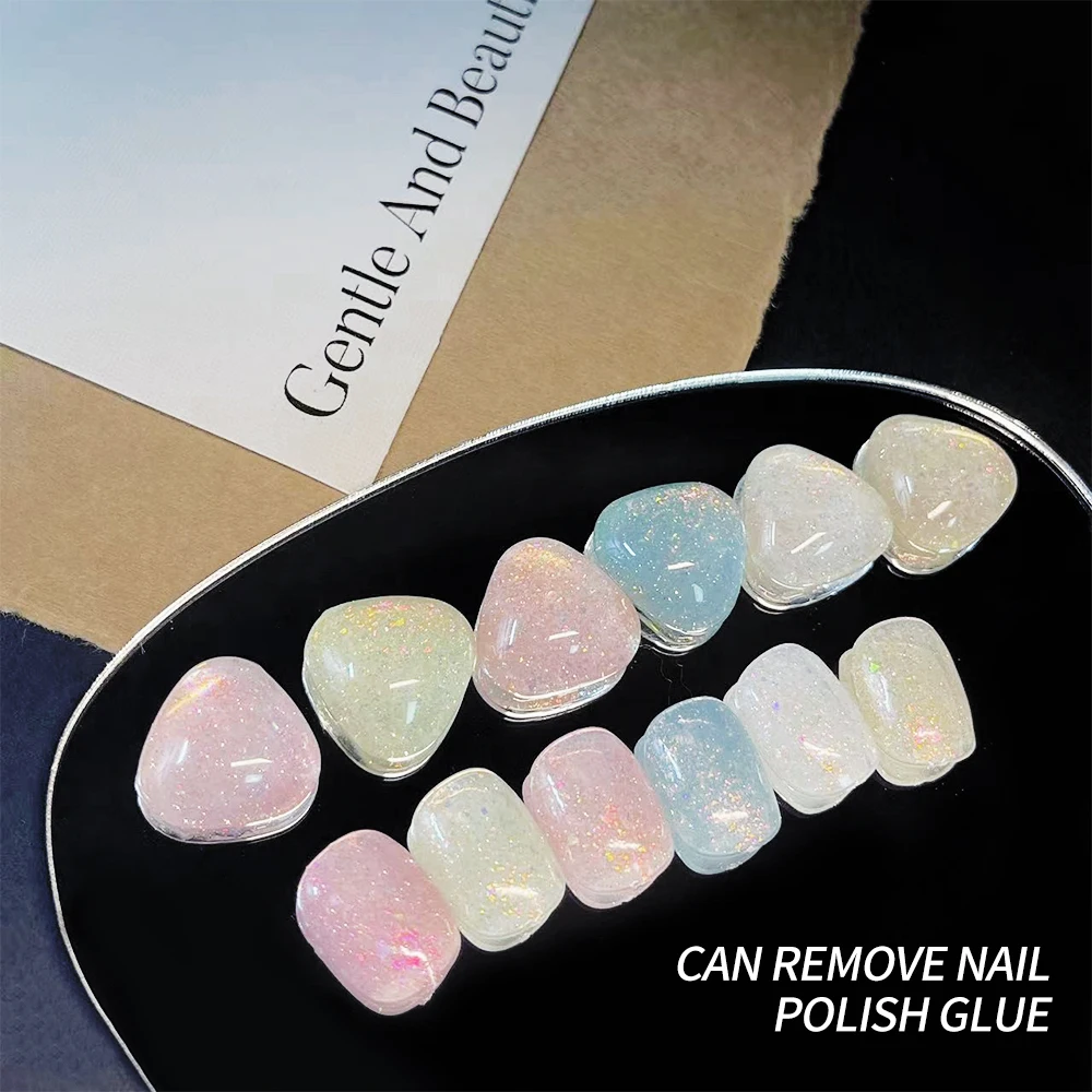 15ML Gel Nail Polish Glitter Sequins Manicure Semi Permanent Base Top Coat Long Lasting Soak Off LED UV Nail Art Gel Varnish %YX