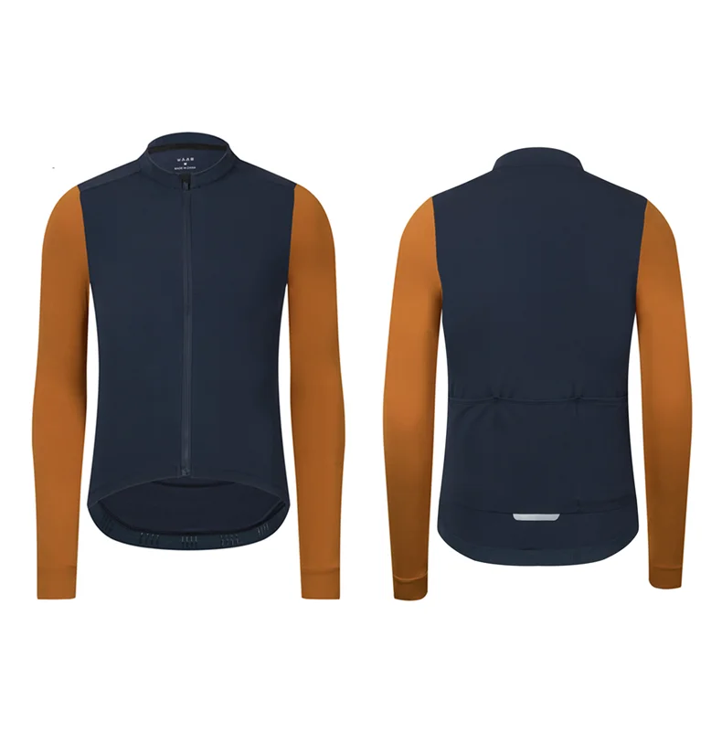 Rsantce 2024 Winter Thermal Fleece Cycling Jersey Top MTB Bike Outdoor Men's Bicycle Clothing Long Sleeve Shirt Uniform