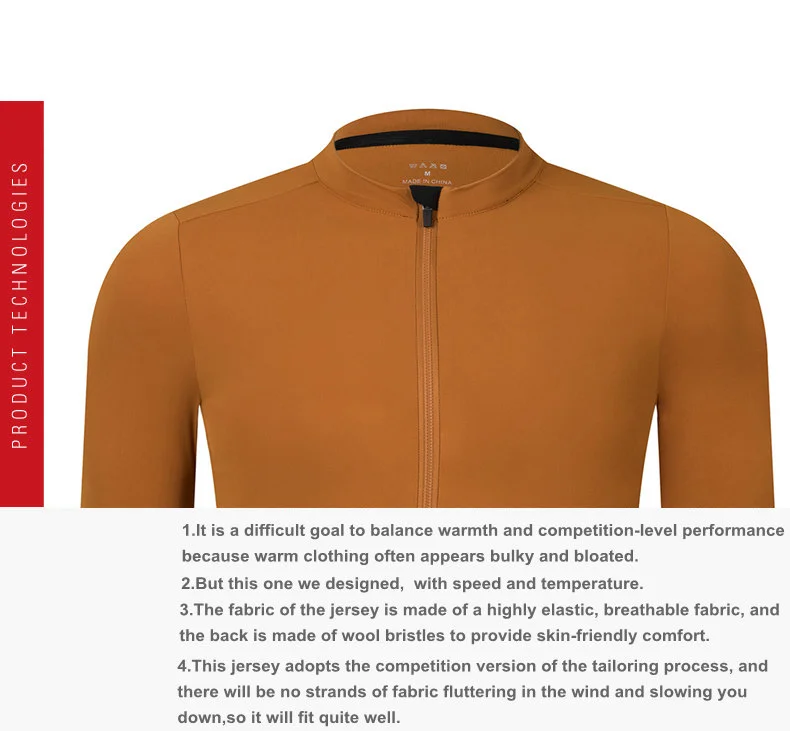 Rsantce 2024 Winter Thermal Fleece Cycling Jersey Top MTB Bike Outdoor Men's Bicycle Clothing Long Sleeve Shirt Uniform