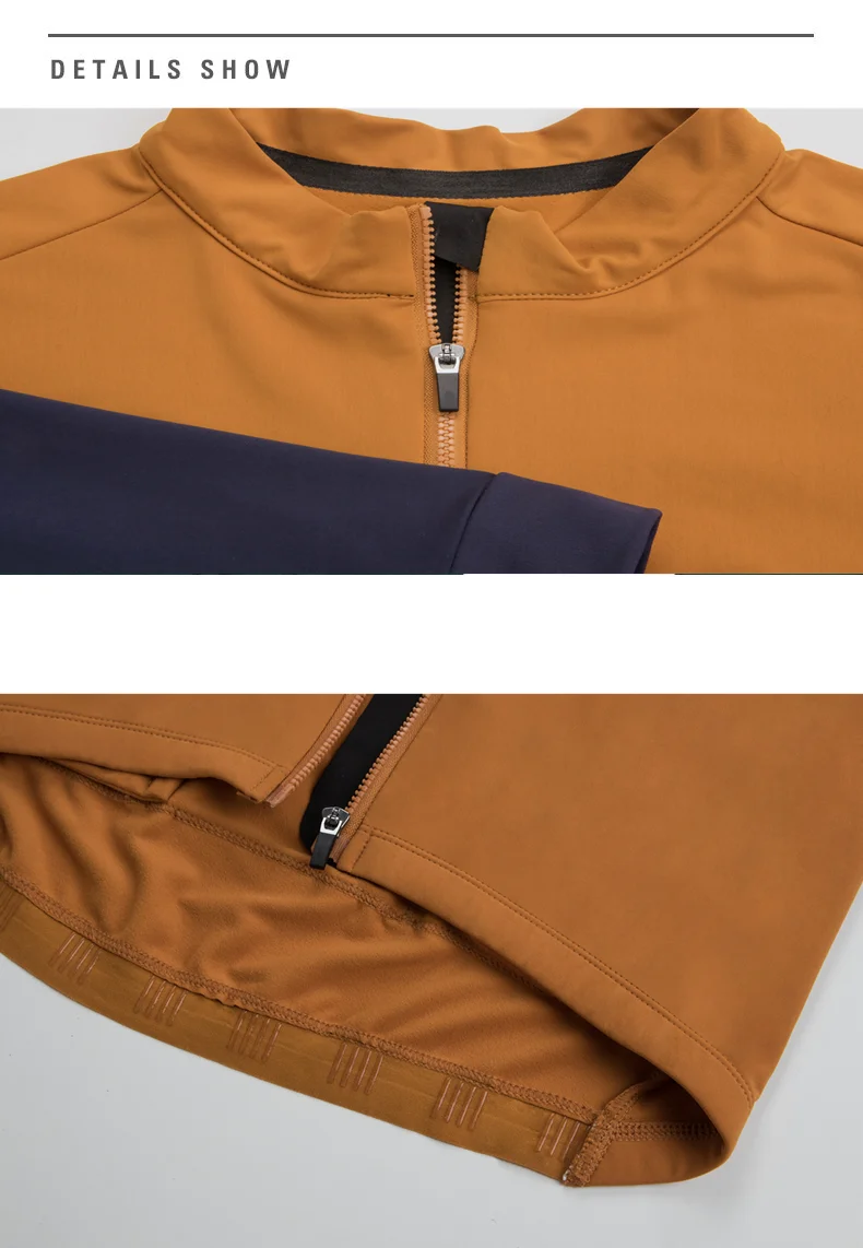 Rsantce 2024 Winter Thermal Fleece Cycling Jersey Top MTB Bike Outdoor Men's Bicycle Clothing Long Sleeve Shirt Uniform