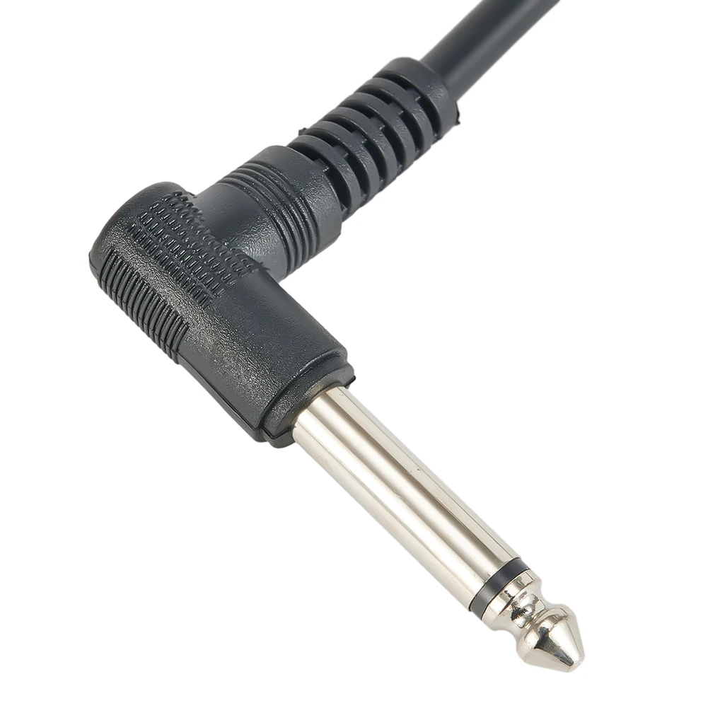 15cm 6.35mm Guitar Effects Pedal Cable Connector 1/4in Plug Wire Right Angle