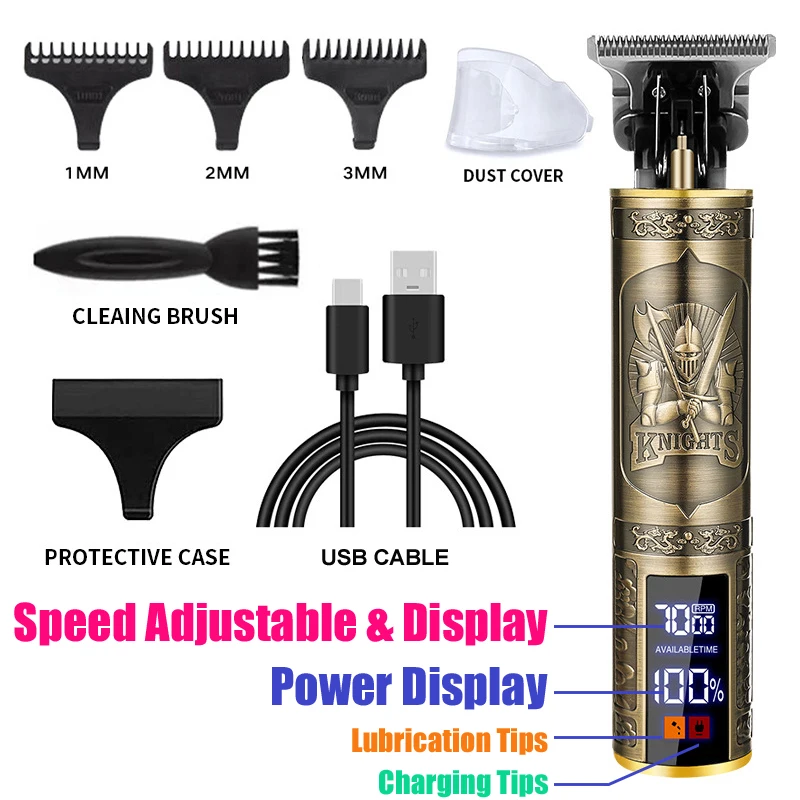 T9 Electric Hair Cutting Machine Hair Clipper Beard Shaving Body Hair Trimmer Clippers Professional Barber Men Trimmer Shaver