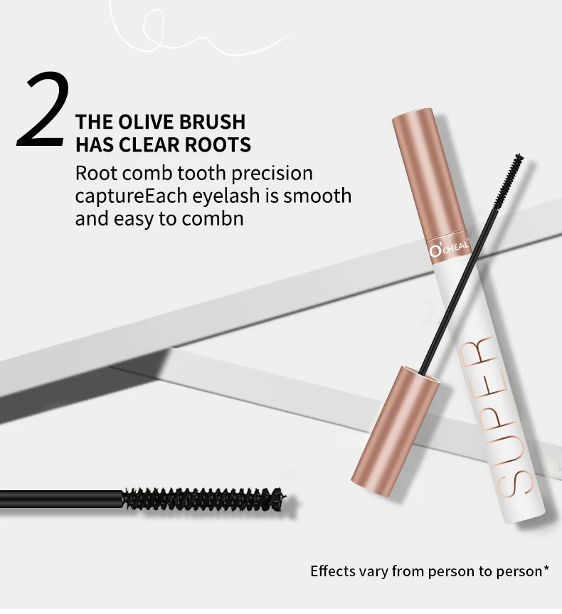 O‘cheal Mascara Black Lash Eyelash Brush 3D Silk Thick Curling Lengthening Eyes Lashes Beauty Makeup Cosmetics Extension Mascara