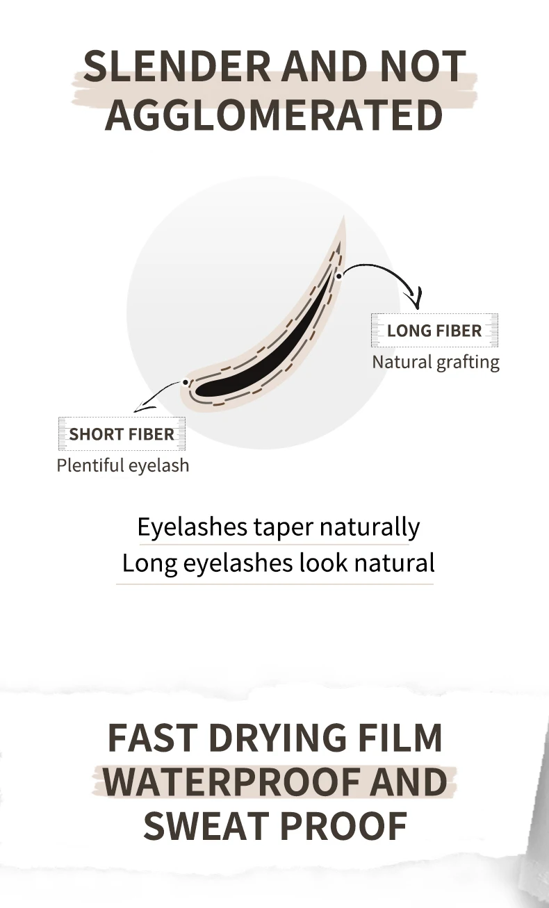 O‘cheal Mascara Black Lash Eyelash Brush 3D Silk Thick Curling Lengthening Eyes Lashes Beauty Makeup Cosmetics Extension Mascara