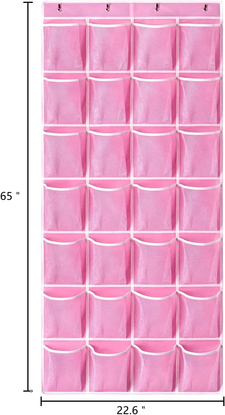 40/35/28 Pockets Shoes Organizer Rack Hanging Organizer Space Saver Hanging Over The Door Behind Closet Organizer Storage Hanger