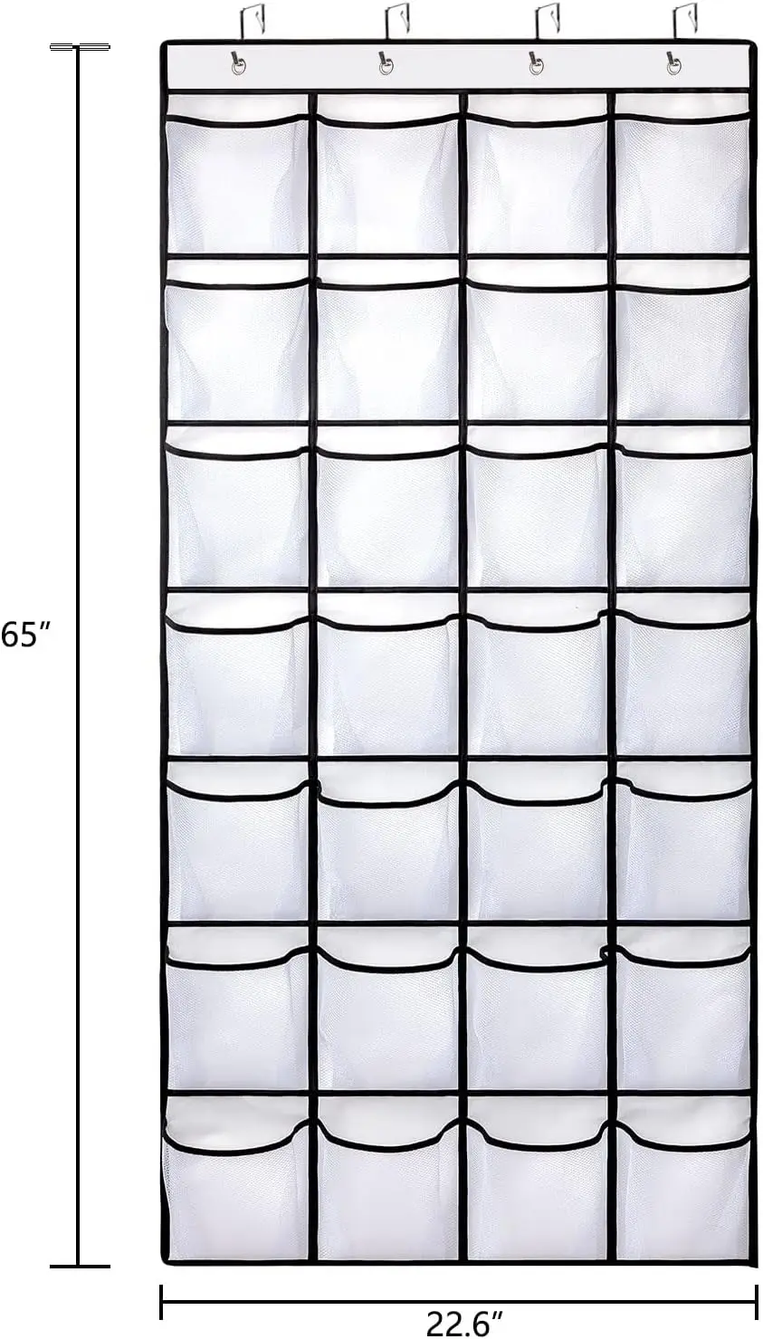 40/35/28 Pockets Shoes Organizer Rack Hanging Organizer Space Saver Hanging Over The Door Behind Closet Organizer Storage Hanger