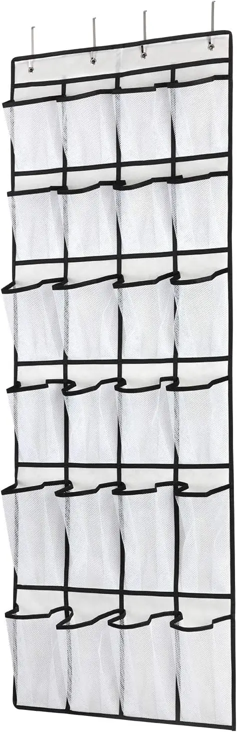 40/35/28 Pockets Shoes Organizer Rack Hanging Organizer Space Saver Hanging Over The Door Behind Closet Organizer Storage Hanger