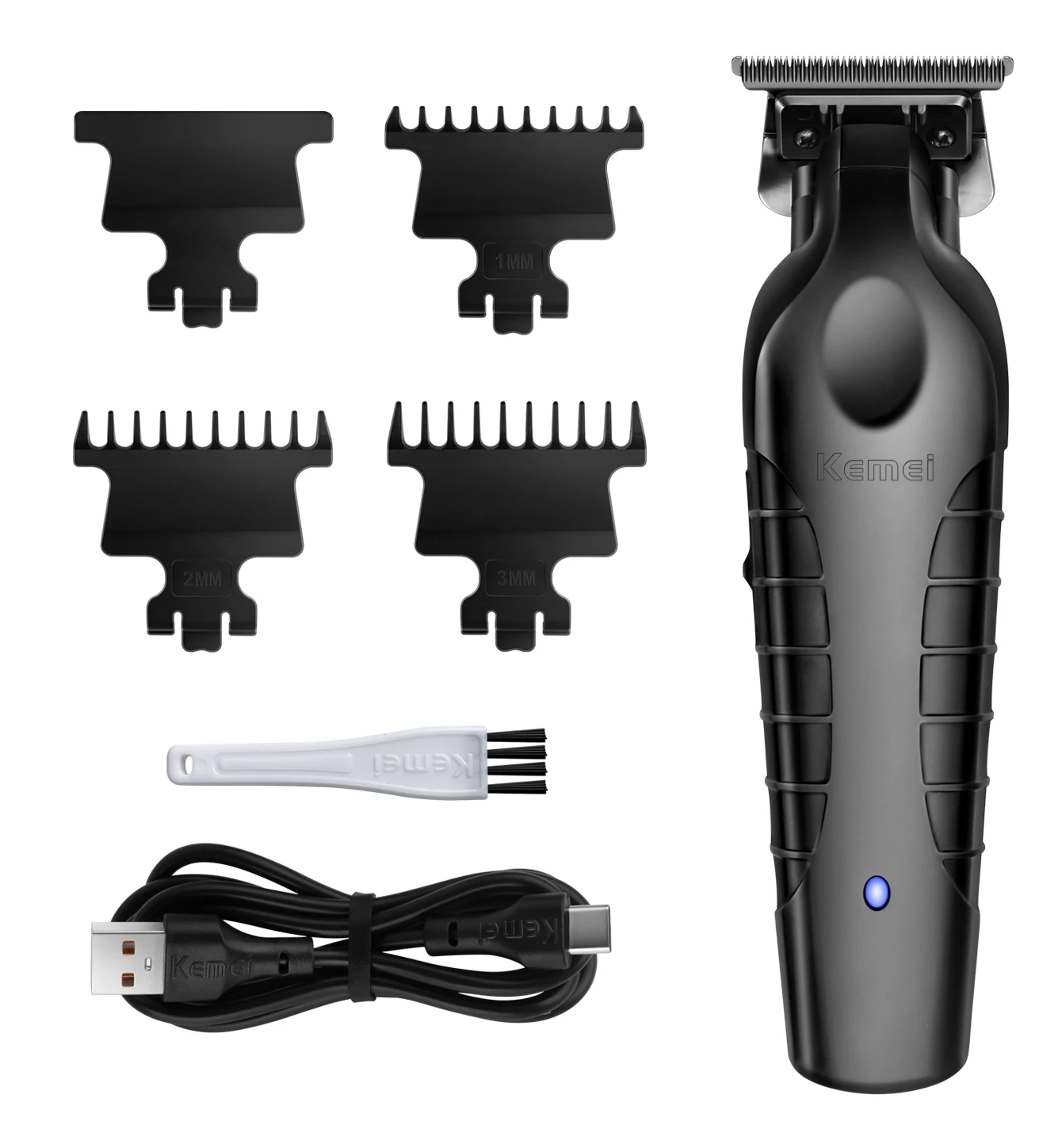 Kemei KM2299 Professional Hair Clipper 0mm Zero Gapped Carving Clipper Men's Cordless Hair Trimmer Electric Hair Cutting Machine