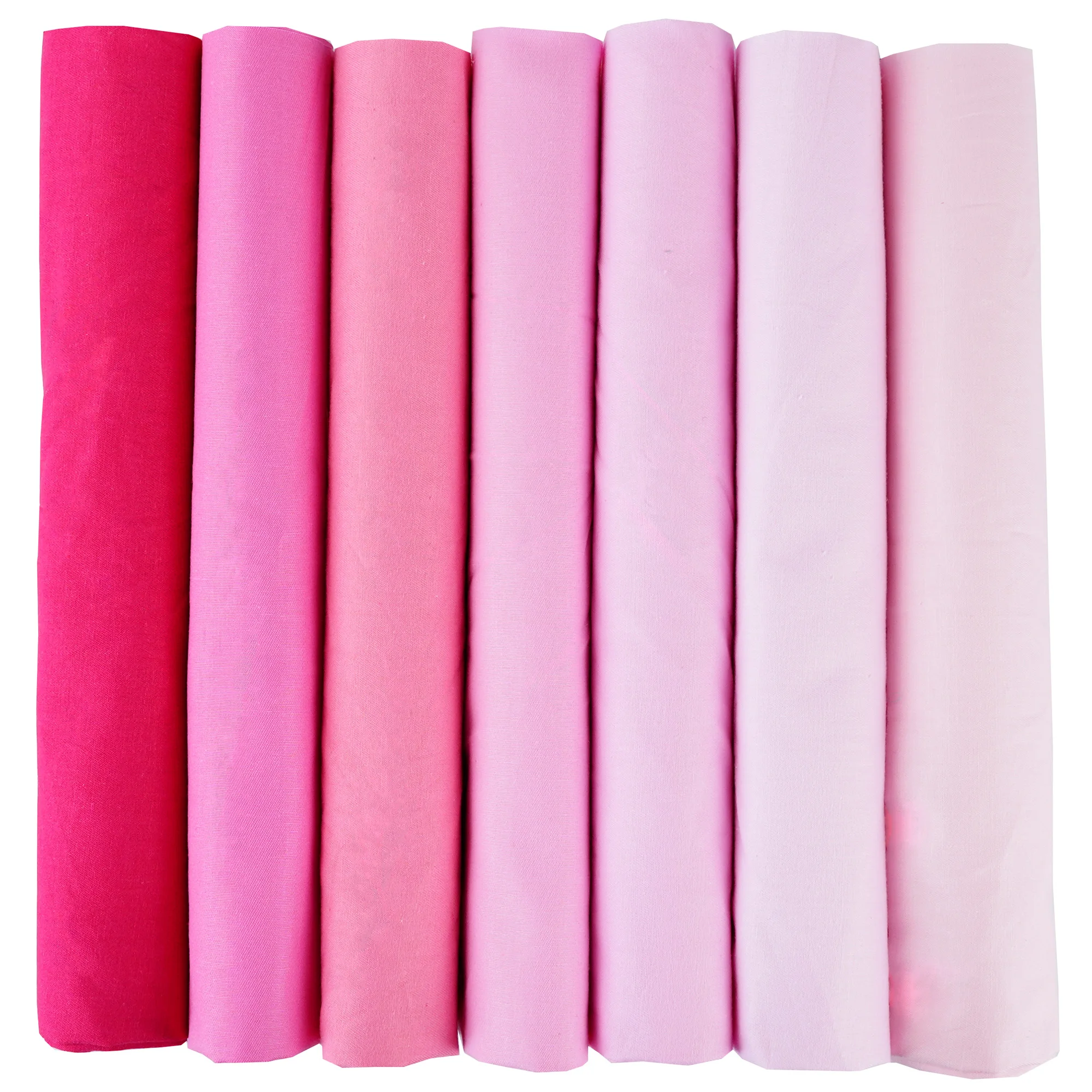 7PCS 25 X 25cm/50 X 50cm Squares Cotton Craft Plain Fabric Cloths for DIY Bundle Patchwork Quilting Sewing Scrapbooking Artcraft