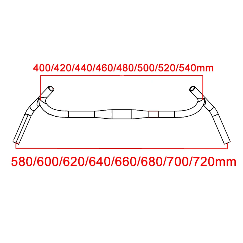 ZNIINO No Logo New Carbon Gravel H Handlebar Big Flare Bar Cycle Cross Road MTB Bike Handlebars Carbon Fiber Travelling Bicycle