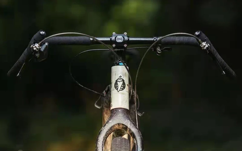 ZNIINO No Logo New Carbon Gravel H Handlebar Big Flare Bar Cycle Cross Road MTB Bike Handlebars Carbon Fiber Travelling Bicycle