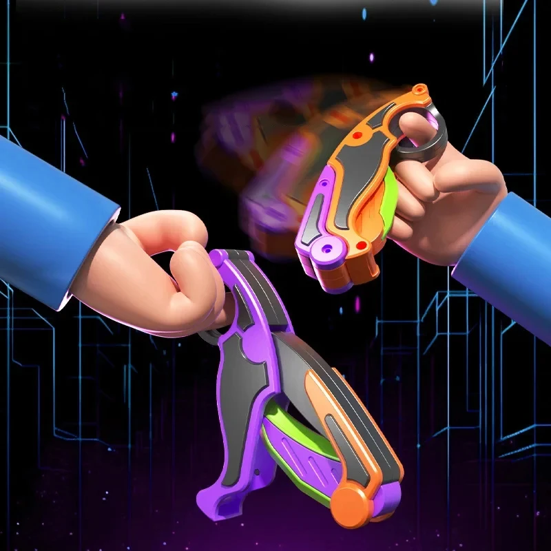 Claw Knife Toy 3D Printed Gravity Radish Claw Knife Retractable Toy Funny Stress Relief Decompression Toys Gift for Teens