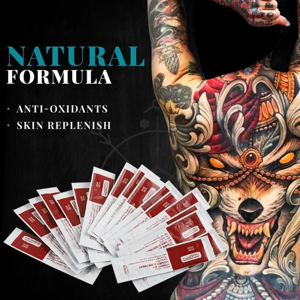 20/30/50/100pcs Tattoo Aftercare Cream Fougera Vitamin Ointment Tattoo Care Supplies Recovery Cream Vitamin A&D Repairing Cream