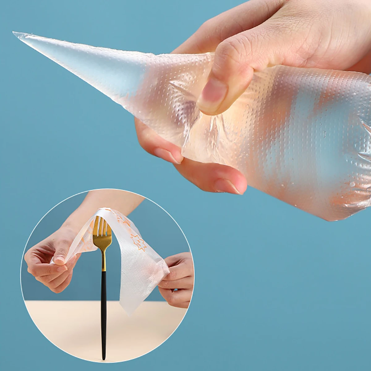 100 PCS Thick Disposable Pastry Bags DIY Cake Cream Decoration Piping Bag Icing Bag Baking Supplies Pastry Sleeves