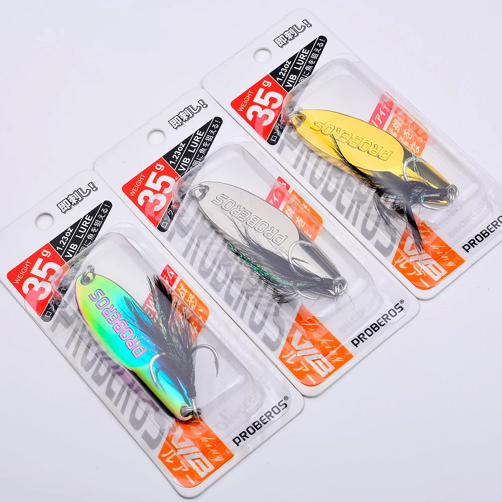 3pc Metal Sequin Bait with Strengthened Hooks and Bevel Sequins - Long Throw Spoon for Artificial Swimbait and Wobbling Action