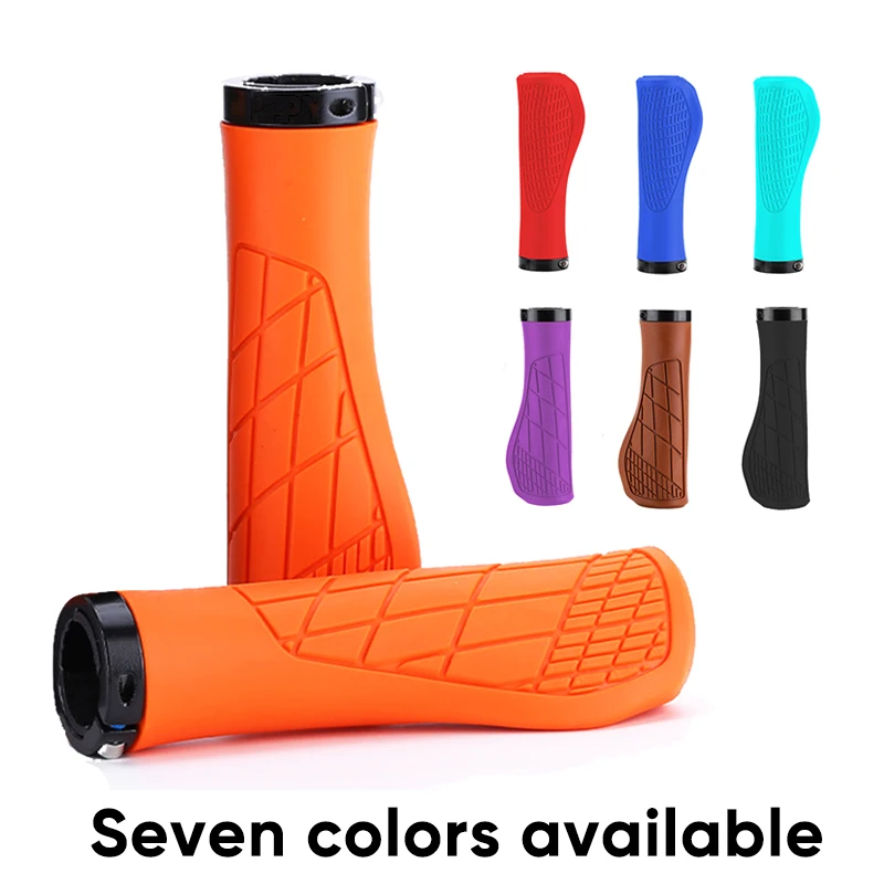 MTB Bicycle Grips Shockproof Bike Handlebar Cover Anti-Slip Lock on Bike Handle Cuffs Ergonomic Cycling Rubber Ball Handle Grips