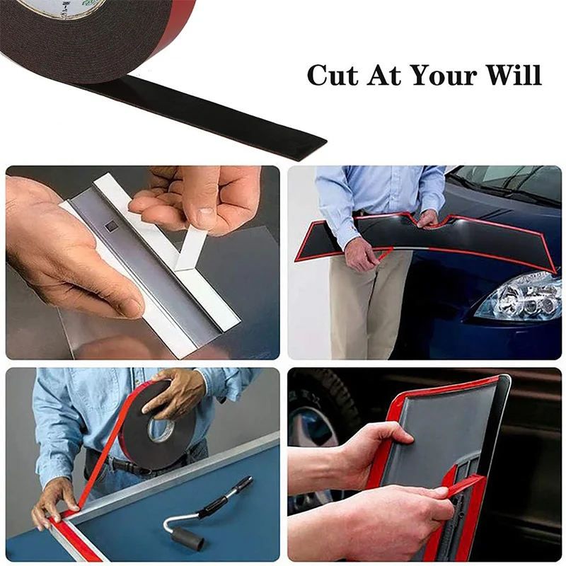 3Meters Double Sided Tape Strong Permanent Acrylic Foam Adhesive Tape Sticker for Car Home Indoor High Temperature