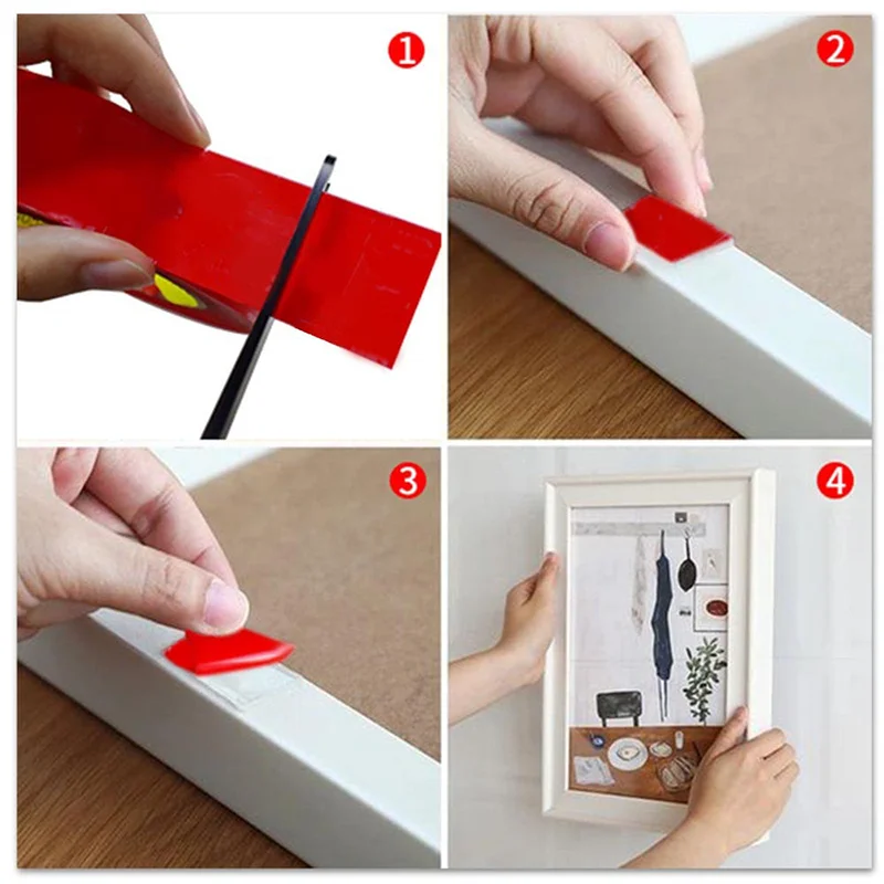 3Meters Double Sided Tape Strong Permanent Acrylic Foam Adhesive Tape Sticker for Car Home Indoor High Temperature