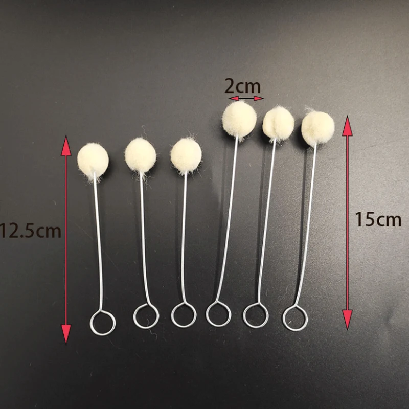 10/30pcs Leather Wool Balls Painting Brush Assisted Dyeing Leather Dauber Tool Leather Dyeing Brush Sponge Paint Brush