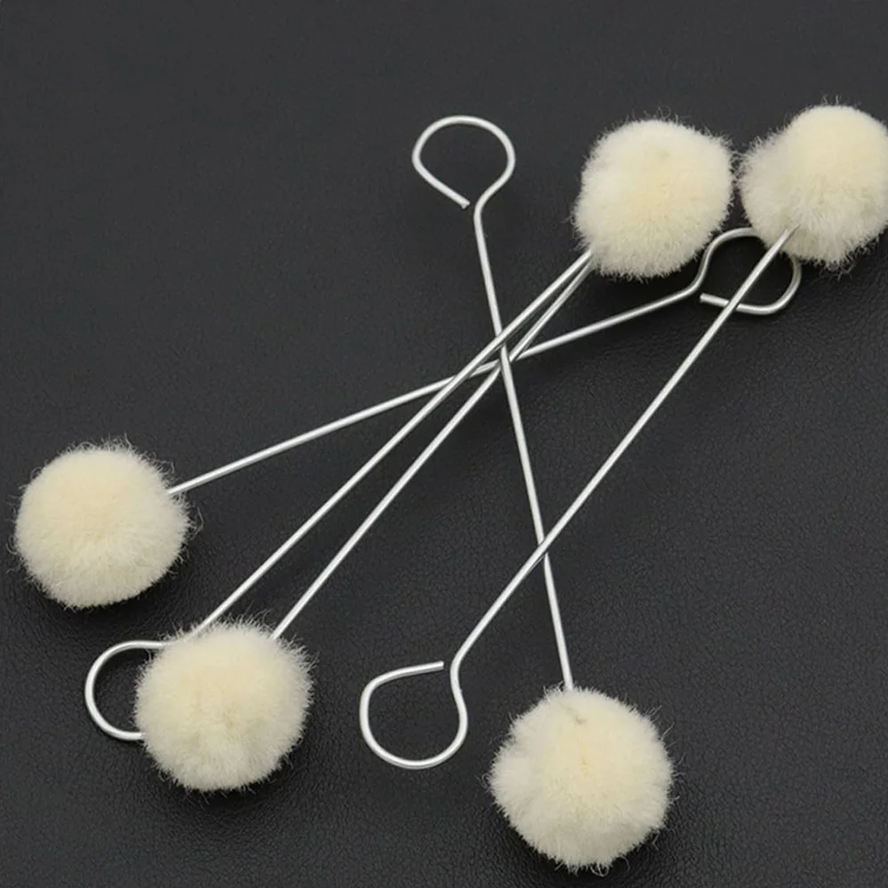 10/30pcs Leather Wool Balls Painting Brush Assisted Dyeing Leather Dauber Tool Leather Dyeing Brush Sponge Paint Brush