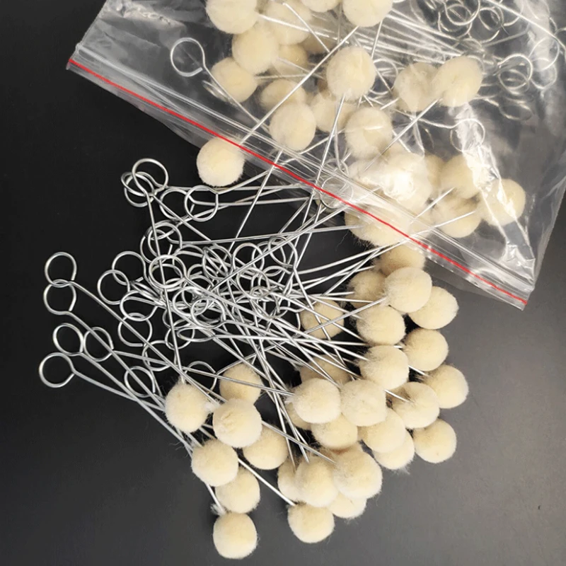 10/30pcs Leather Wool Balls Painting Brush Assisted Dyeing Leather Dauber Tool Leather Dyeing Brush Sponge Paint Brush