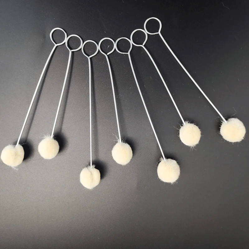 10/30pcs Leather Wool Balls Painting Brush Assisted Dyeing Leather Dauber Tool Leather Dyeing Brush Sponge Paint Brush