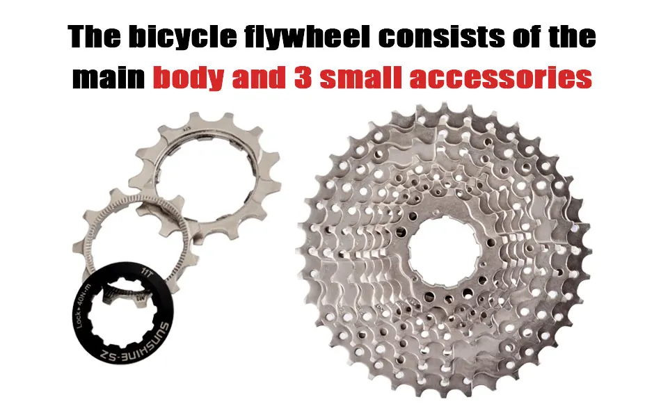 SUNSHINE Road Bike Cassette 8/9/10/11/12 Speed 23/25/28/32/34/36T k7 Cassette 8V 9V 10V 11V 12V for SHIMANO HG