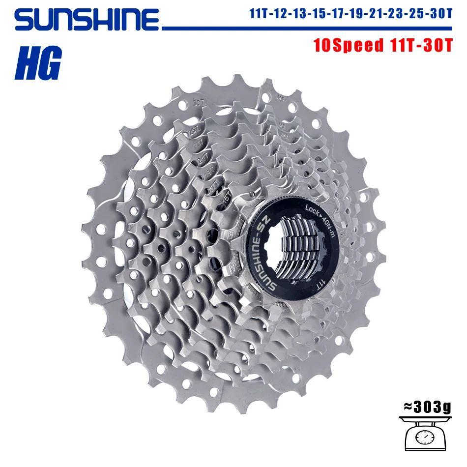 SUNSHINE Road Bike Cassette 8/9/10/11/12 Speed 23/25/28/32/34/36T k7 Cassette 8V 9V 10V 11V 12V for SHIMANO HG