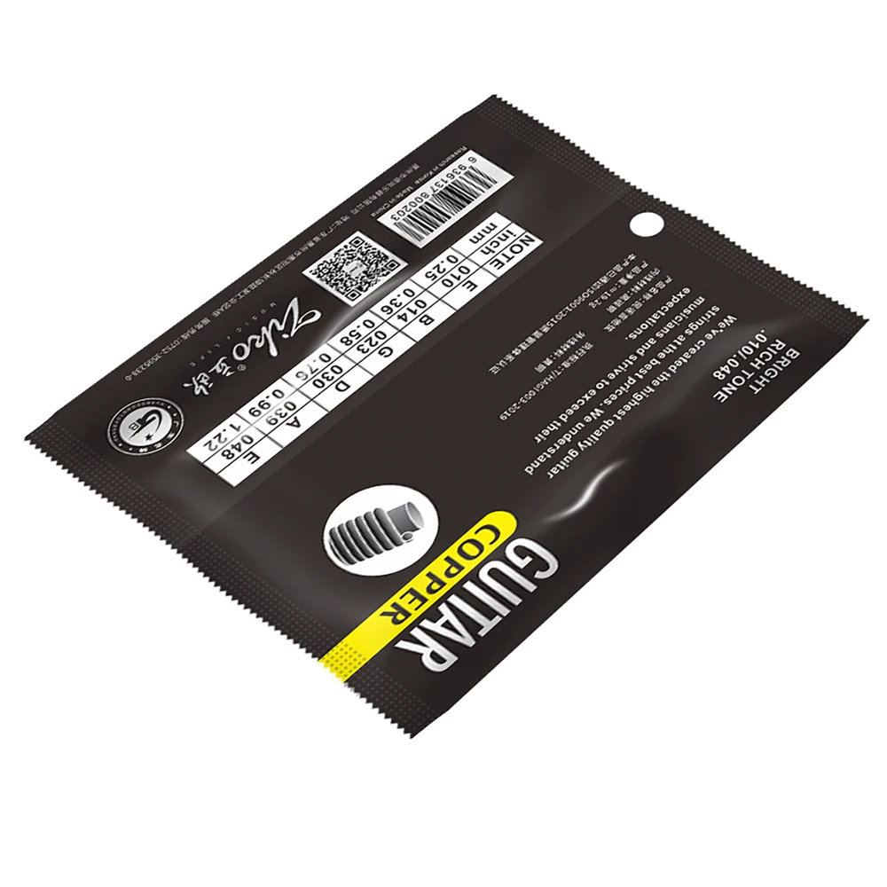 ZIKO DAG-010 6Pcs/Set Acoustic Guitar Strings Steel Core Copper Wound Guitarra Strings Acoustic Guitar Parts & Accessories