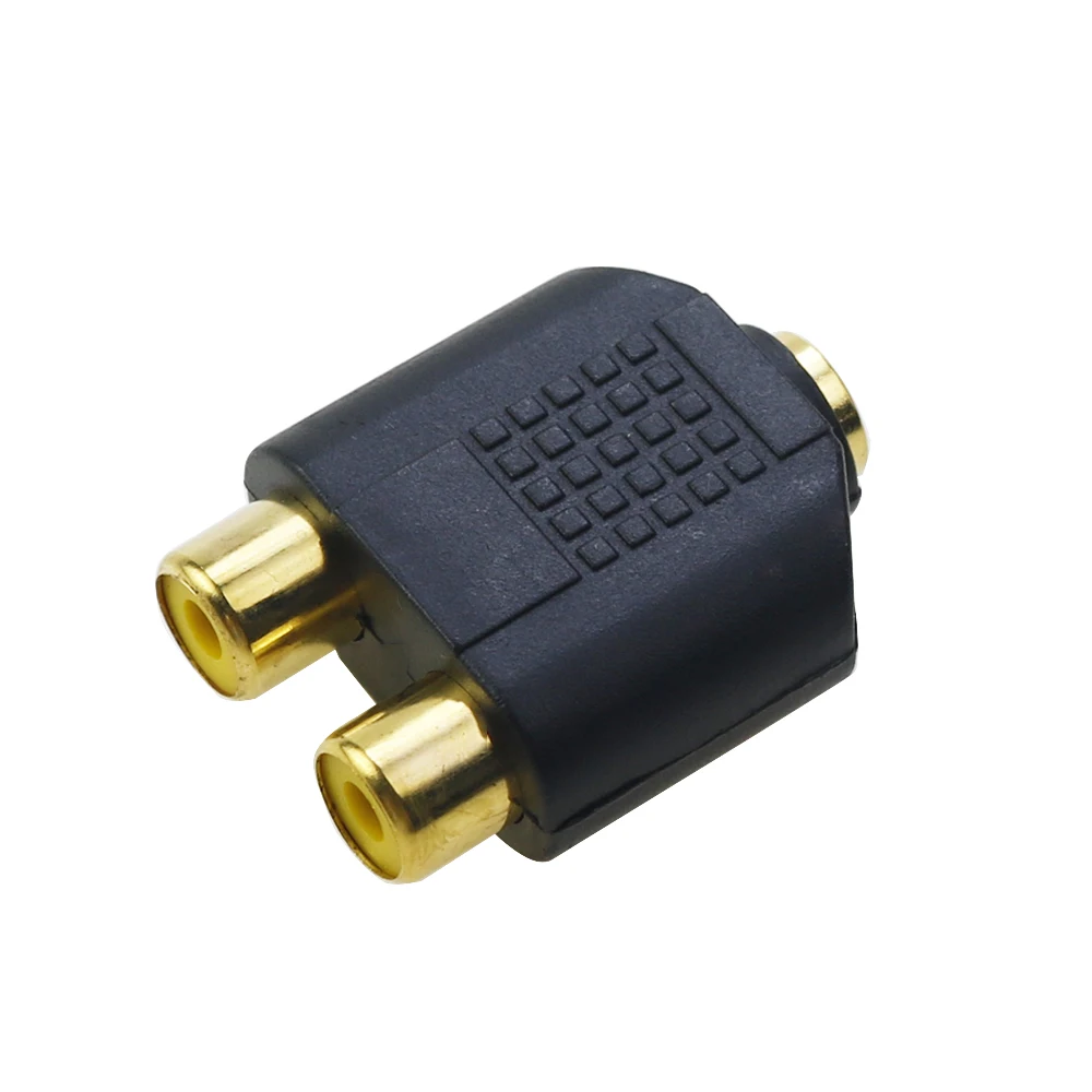 Universal RCA Cable 3.5mm Jack Stereo Audio Cable to 2RCA Socket Female to Male to Headphone 3.5 AUX Y Adapter for DVD Amplifier