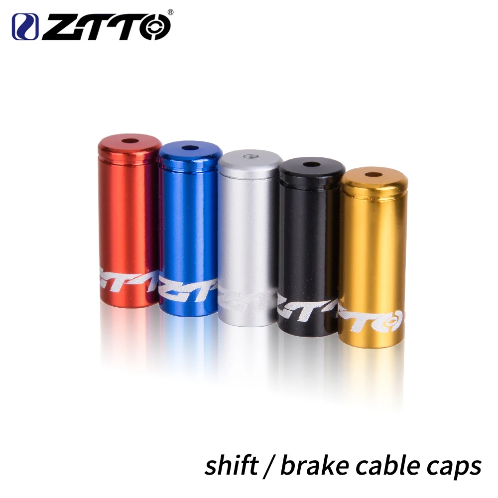 ZTTO 10pcs MTB Road Bike Brake Cable Tips Crimps Aluminum Alloy Bicycle Derailleur Shift Cable End Caps Inner Wire Ferrules