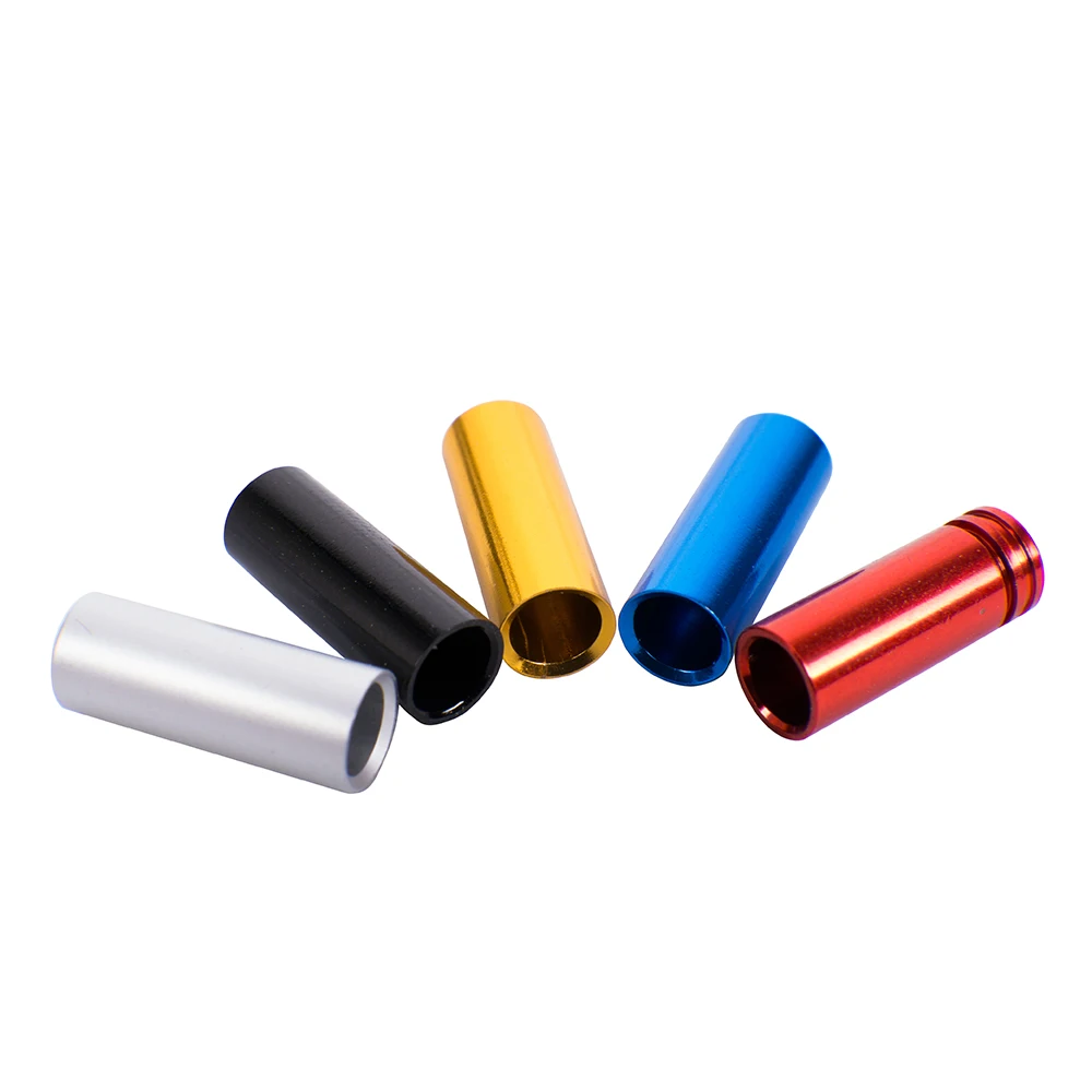 ZTTO 10pcs MTB Road Bike Brake Cable Tips Crimps Aluminum Alloy Bicycle Derailleur Shift Cable End Caps Inner Wire Ferrules