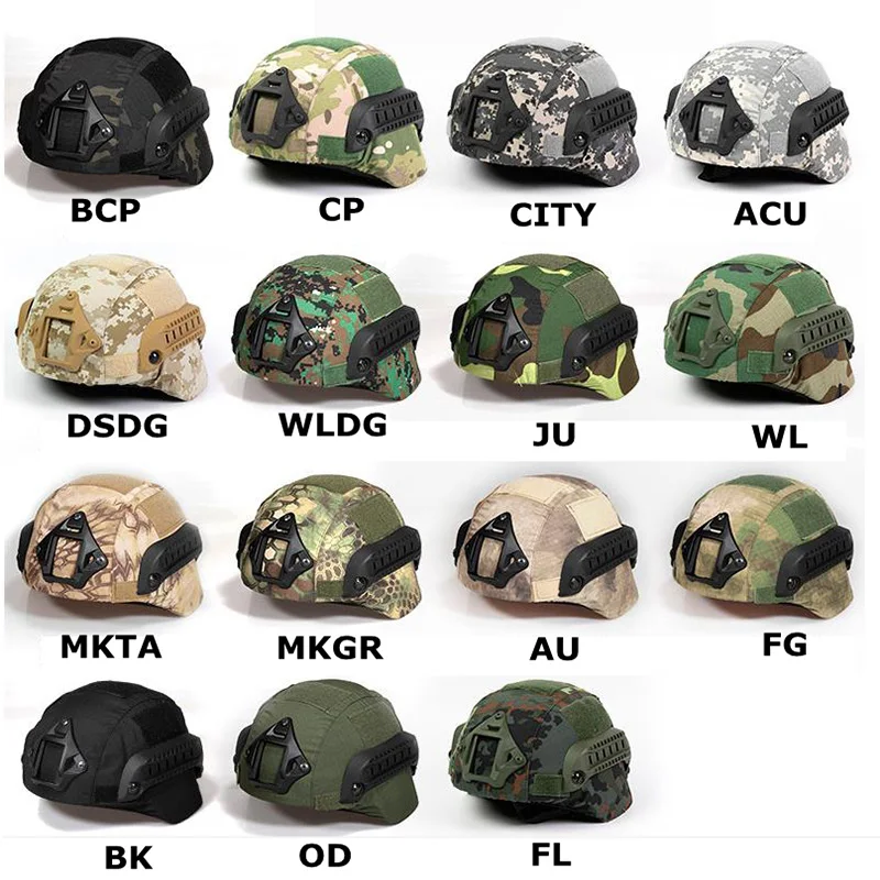 Tactical MICH2000 Helmet Cover Hunting Gear Helmet Accessories Camouflage Cloth Helmet Cover for MICH Helmet