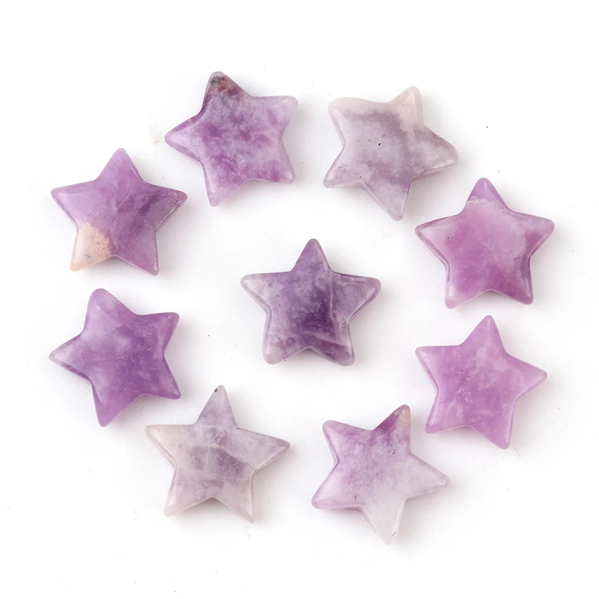 5pcs Natural Stone Amethyst Rose Quartz Crystal Star Mineral Specimen Gemstone Agate Fish Tank Jewelry Home Decoration Ornament