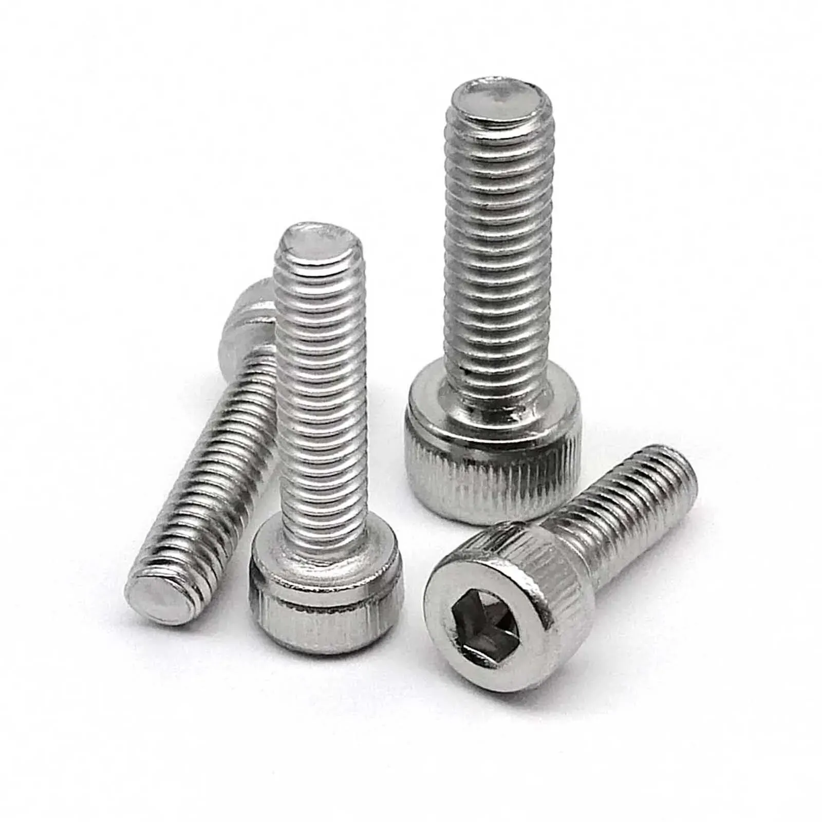 DIN912 M1.6 M2 M2.5 M3 M4 M5 M6 M8 Hexagon Hex Socket Head Cap Allen Bolt Screw 304 A2-70 Stainless Steel Black Grade 12.9 Steel
