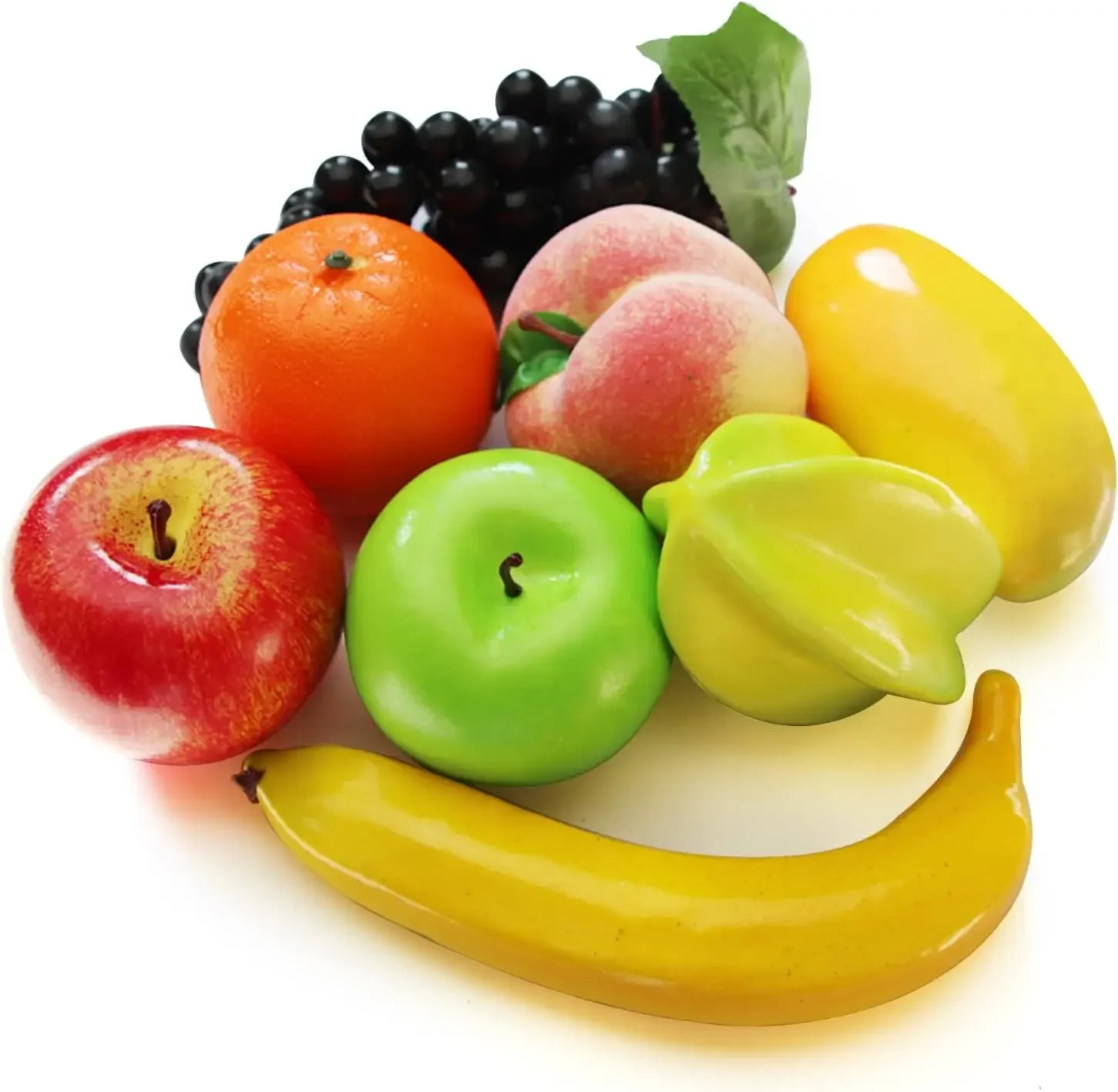 Set of Fake Fruits for Home Decoration, Fruit Model for Party Decoration, Fruit, Strawberry, Mango, Bananas, 20 Pieces/Set