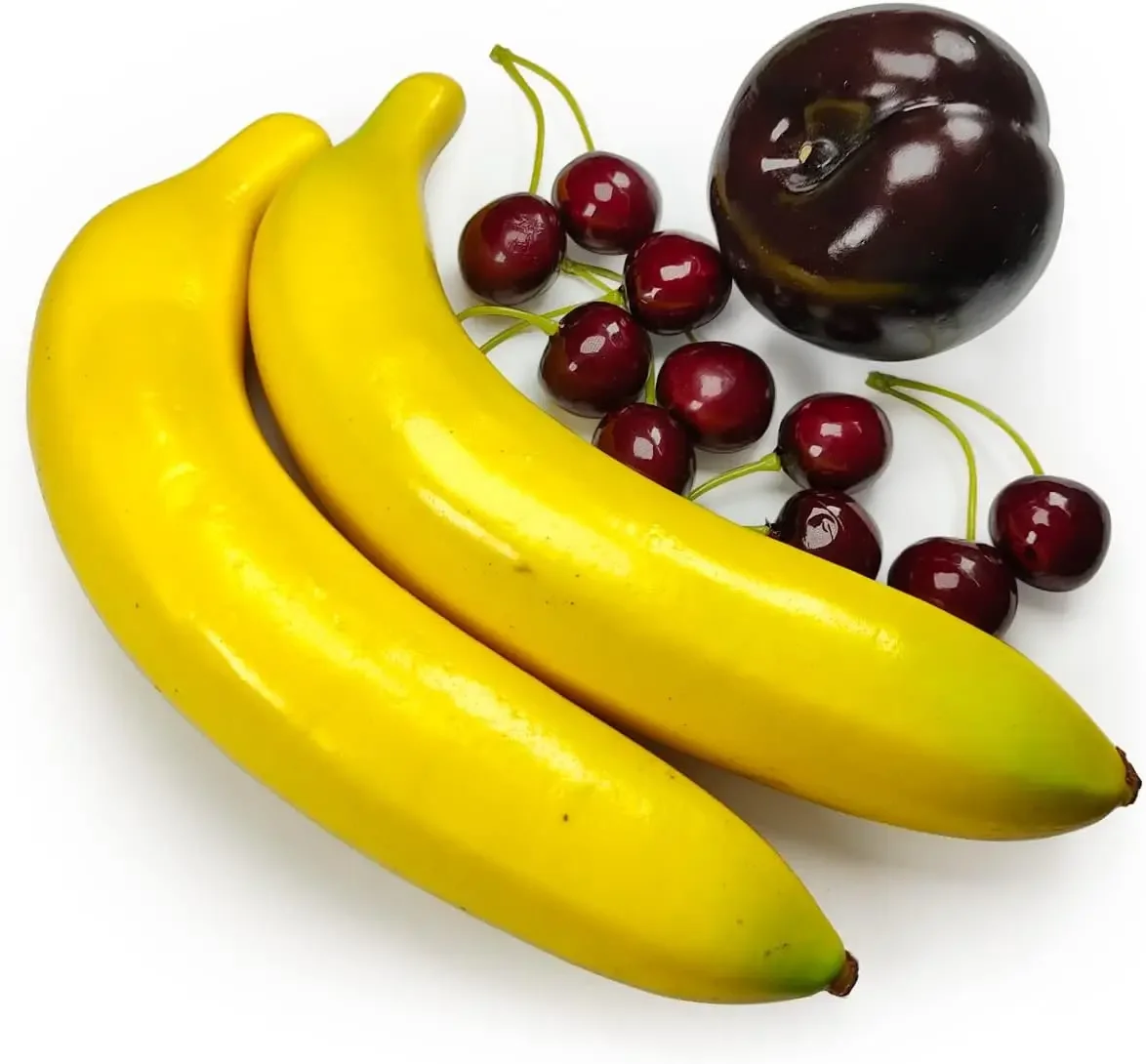 Set of Fake Fruits for Home Decoration, Fruit Model for Party Decoration, Fruit, Strawberry, Mango, Bananas, 20 Pieces/Set