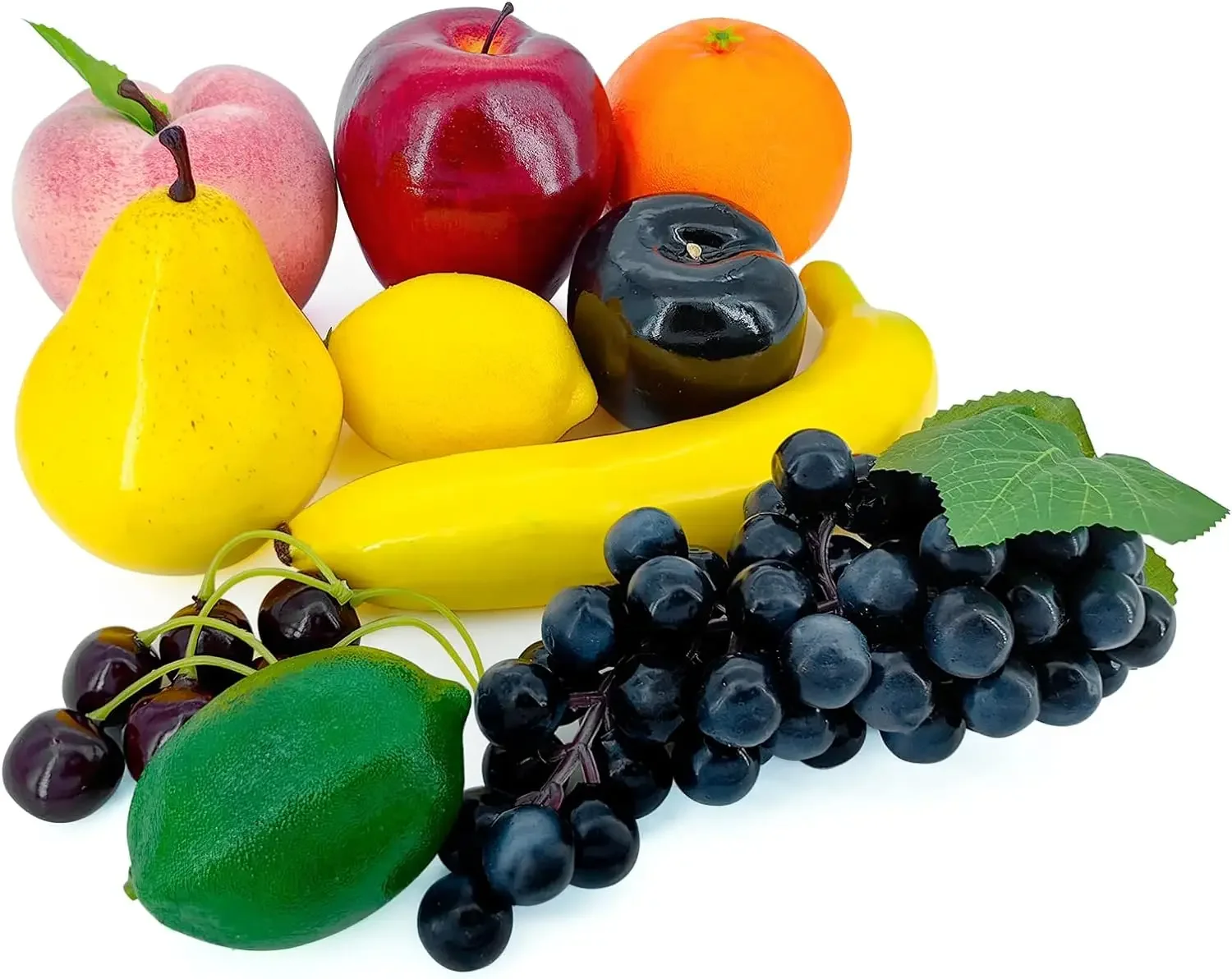 Set of Fake Fruits for Home Decoration, Fruit Model for Party Decoration, Fruit, Strawberry, Mango, Bananas, 20 Pieces/Set